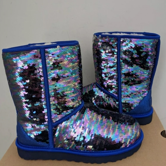 SALE! UGG Classic Short Sequin Boots - Picture 3 of 8